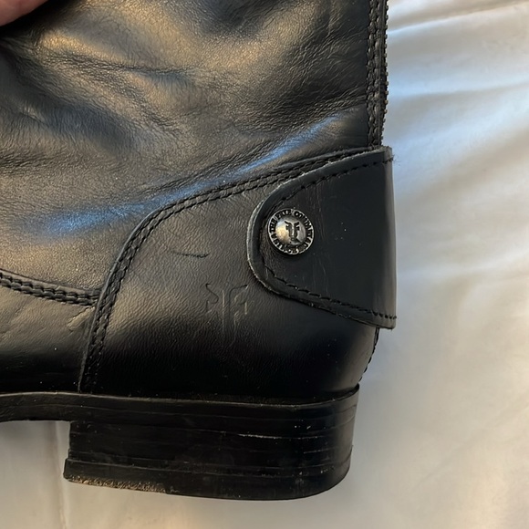 Frye Black Leather Combat Boots - Picture 9 of 14